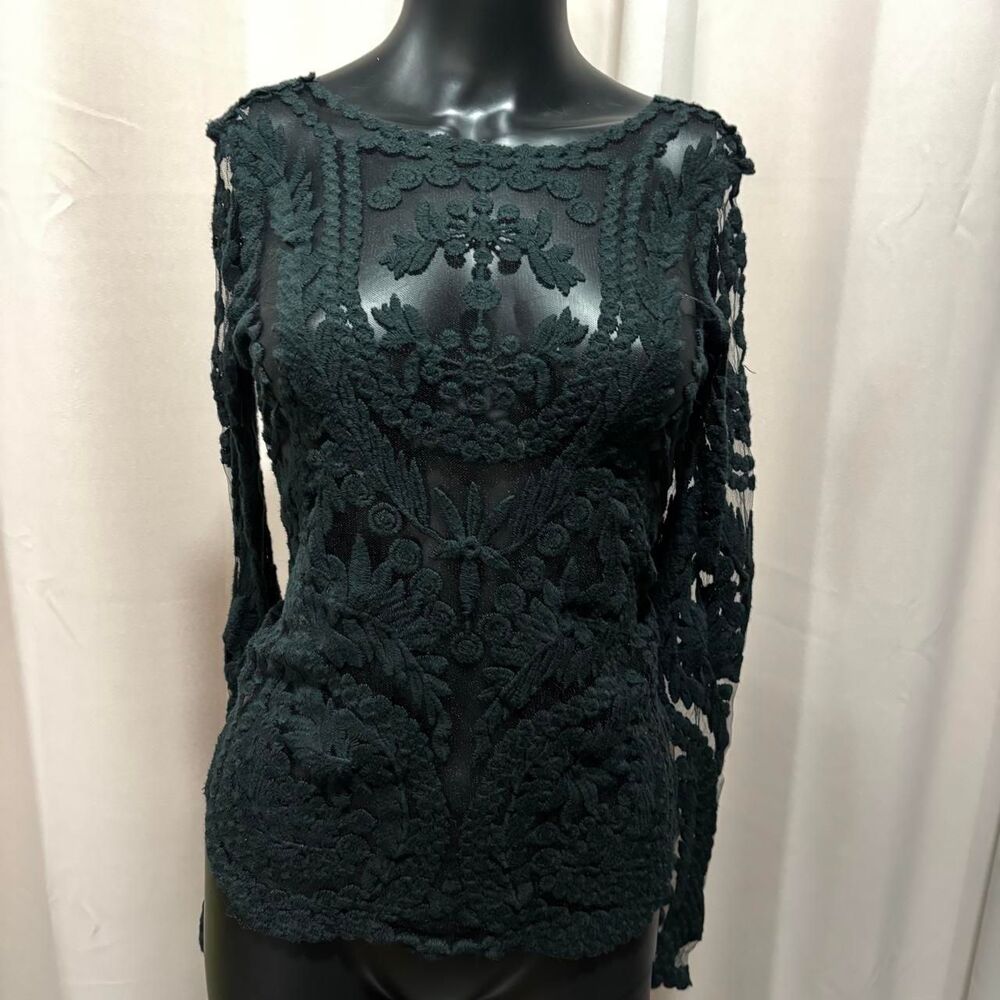 Unbranded Women's Green and Black Blouse